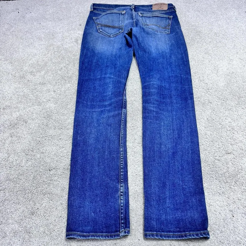 Hollister Jeans Men’s Blue Skinny Pockets Size 30x32